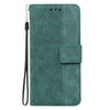 For Asus Zenfone 9 Geometric Embossed Flip Leather Phone Case(Green)