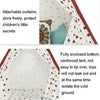 Indian Children Tent Cotton Cloth Indoor Play House Parent-Child Doll House(Wavy Pattern)