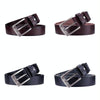BULL CAPTAIN 01 Pin Buckle Thickened Cowhide Wear-Resistant Belt, Length: 120cm (Smooth Black)