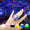 5 PCS D2 LED Flashing Finger Light Stage Small Magic Ball Flash(Black)