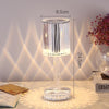 USB Charging Touch Diamond Crystal Table Lamp, Specification: USB Charging(Tri-tone Light)(Transparent)