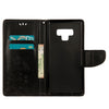 Embossed Butterfly Pattern Horizontal Flip Leather Case with Card Slot & Holder & Wallet & Lanyard For Galaxy Note9(Black)
