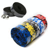 Camouflage Bicycle Curved Handlebar Straps(Blue Black)