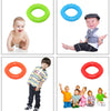 MAXSOINS MXO-7562KD Children Silicone Grip Device Olive Shape Rehabilitation Finger Grip Ring, Specification: 40LB(Red)