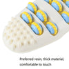 666 Household Stimulating And Kneading Foot Acupuncture Point Roller Type Foot Massager(White)