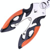 HENGJIA QT013 Multifunctional Stainless Steel Jaw Fishing Pliers Scissors Hook Removal Tool Line Cutter Fishing Tackle