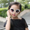 Fashion Baby Girls and Boys Cat Eyes Sunglasses Anti-UV Sunglasses(White)