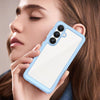 For Samsung Galaxy S25 5G Colorful Series Acrylic Hybrid TPU Phone Case(Blue)