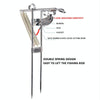 Double Spring Metal Fully Automatic Pole Lifting Bracket Stainless Steel Fishing Rod Pole Lifter