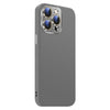 For iPhone 13 Pro Max Nano Lens Cover Liquid Silicone Phone Case(Titanium Gray)