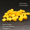 100pcs Large Floating Water Soft Bait Corn Flavor Fake Bait