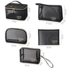 Travel Large Capacity Transparent Mesh Cosmetic Bag, Style: Semicircular