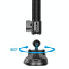 Telescopic Car Phone Mount Extension Arm Double Jointed Swivel Carbon Fiber Bracket Connecting Rod, Model: 217-300mm For 20mm Ball Head