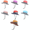 9002 Summer Women Outdoor Sun Hats Fisherman Hat With Ponytail Hole(Two-color Children Yellow)