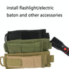 Outdoor Multi-Function Swing Stick Cover Flashlight Bag(Black)