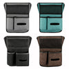 Car Center Console Hanging Bag Sheepskin Leather Storage Bag(Brown)