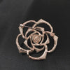 Diamonds Mountain Tea Flower Brooch Pearl Pin Simple Suits Cheongsam Accessories(B07344)