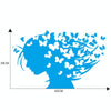 D-956 Butterfly Girl Pattern Car Modified Decorative Sticker(Blue)