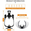 WEST BIKING Bicycle Aluminum Beverage Bottle Holder, Colour: Black