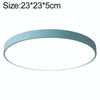 Macaron LED Round Ceiling Lamp, White Light, Size:23cm(Blue)