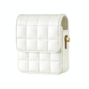 For Samsung Galaxy Z Flip6 BFB04 Plaid Crossbody Fold Phone Bag(White)
