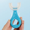 U-shaped Children Baby Hand-held Soft Toothbrush Brushing Artifact for 2-6 Years Old, Style: Heart Shape(Pink)
