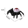 12pcs /Box Halloween Spider Eyeball Lights Candle Lamp Party Atmosphere Decoration Supplies(Orange Eyeball)