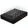 X6 96W 2.4A 8 USB Ports Smart Charger with Detachable Bezel, UK Plug(Black)