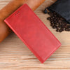 For Samsung Galaxy A06 5G Magnetic Buckle Retro Texture Leather Phone Case(Red)
