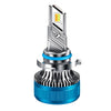 50W Three-color LED Double Copper Tube Aluminum Alloy Headlight, Bulb: 9006