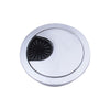 2 PCS Desk Computer Desktop Zinc Alloy Round Threading Box Hole Cover, Hole Diameter: 53mm  (Bright Gold)