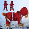 Waterproof Dog Raincoat, XXL, Red - Breathable & Reflective