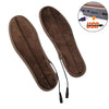 USB Electric Powered Heated Insoles Keep Feet Warm Pad with USB Cable, Size: 37-38 yard(Brown)