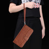 For Samsung Galaxy S20+ Dual-Folded S-shape Leather Phone Case(Coffee)