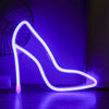 LED High Heels Neon Modeling Lights Bar Cafe Decoration Lights Lights(Blue Light)