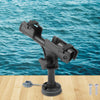 Marine 360 Degree Adjustable Plastic Fishing Rod Holder(With Round Mounting Base)