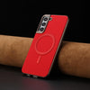 For Samsung Galaxy S24+ 5G Solid Color Plating MagSafe Full Coverage Phone Case(Red)