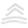 4 PCS/Set Universal Car Styling PVC Car Door Edge Anti Collision Sticker Door Anti-Rub Strips Car Door Scratch Protector(Transparent)