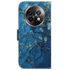 For Realme 13+ Global Coloured Drawing Flip Leather Phone Case(Apricot)