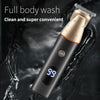 5 In 1 Haircut Digital Display Water Washing Shaver Nose Hair Electric Push Shear Set(Silver)