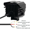 Motorcycle Strong Light With Lens Spotlight Electrical Bike Conversion Spotlight Paving Light(White And Yellow Dual Light)