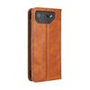 For ASUS ROG Phone 7 Magnetic Buckle Retro Texture Leather Phone Case(Brown)