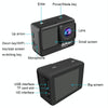 5K/30FPS WIFI HD Anti-Shake Remote Touch Dual-Screen IP68 Waterproof Sports Camera, Style: Camera + 64G Card