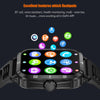 KT71 1.96 inch HD Square Screen Rugged Smart Watch Supports Bluetooth Calls/Sleep Monitoring/Blood Oxygen Monitoring(Black + Gold)