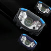 Usb Rechargeable Waterproof Sensor Headlight Outdoor Fishing Light(Black)