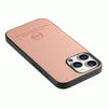 For iPhone 12 Twill Fabric Leather Skin Back Phone Case(Pink)