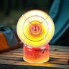 Outdoor Camping Heater Mini Portable Gas Heater Burner Fishing Gas Fireplace(Grey)
