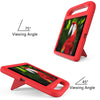 For iPad 10.2 2021 / 2020 / 2019 Handle Portable EVA Shockproof Protective Case with Triangle Holder(Red)