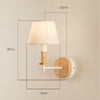 E27 LED Bedside Aisle Creative Personality Wooden Wall Lamp, Power source: With LED Warm Light 5W(White)