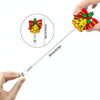 68cm Christmas Cartoon Pull Badge Reel Rotatable Certificate Buckle, Style: Candle